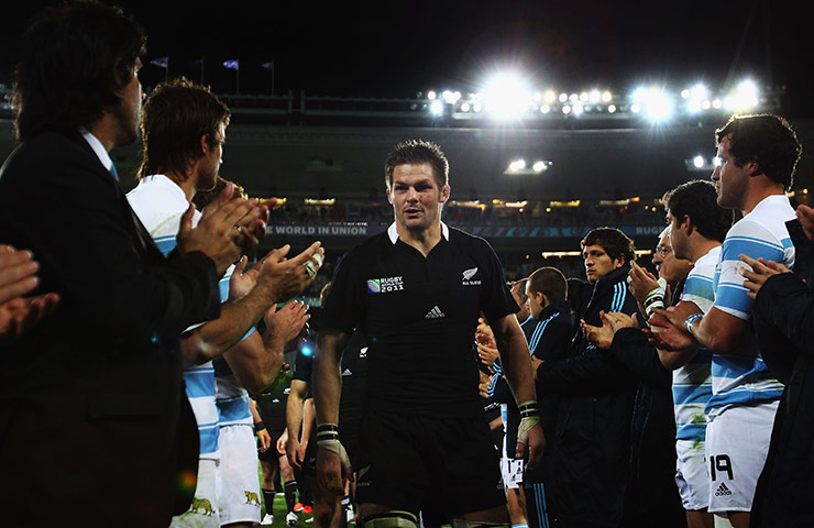 sport: New Zealand v Argentina - IRB RWC 2011 Quarter Final 4