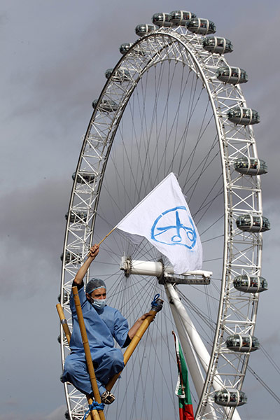 NHS cuts protest : NHS cuts protest 