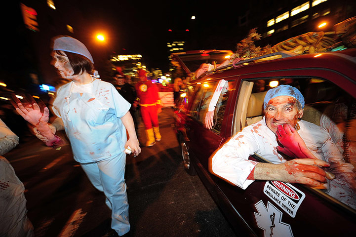 New York Halloween parade: US-HOLIDAYS-HALLOWEEN-PARADE-NEW YORK