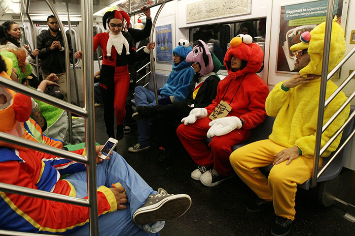 New York Halloween parade: Sesame Street characters make their way home in the early hours