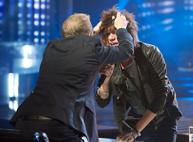 X factor fashion: The X Factor 2011 Louis Walsh and Frankie Coccoza's