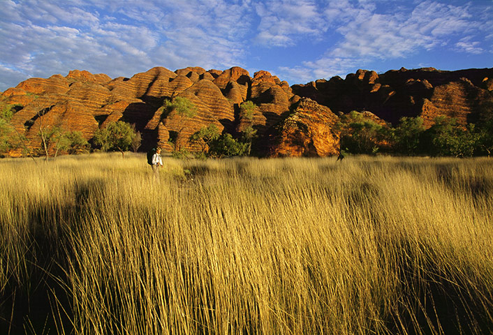 Tourism Western Australia: The Bungle Bungle ranges at sunset