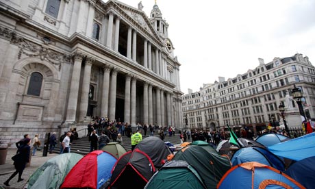Occupy camp outside St Paul's Cathedral