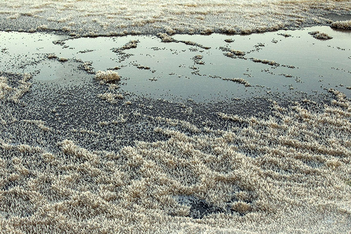 24 hours in pictures: Salt on the shore of the Dead Sea