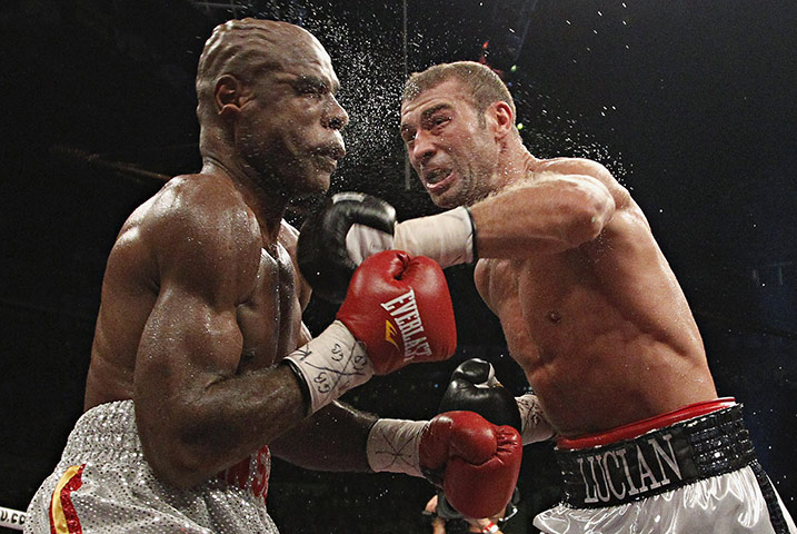 The week in sport: Lucian Bute lands a huge, skull shuddering left on Glen Johnson