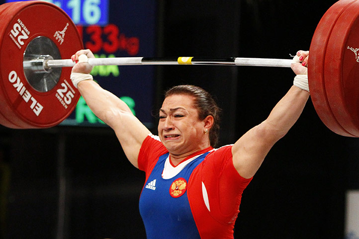 Weightlifting faces: Nadezda Evstyukhina