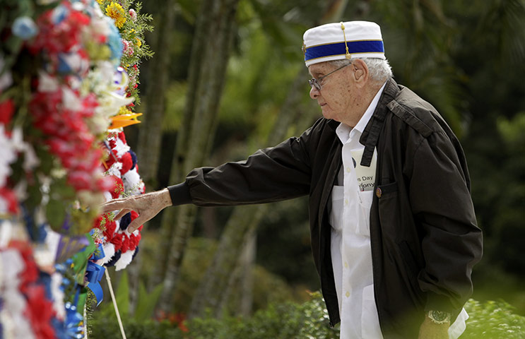 US Remembrance Day: U.S. war veteran attends a ceremony honoring Veterans Day in Panama