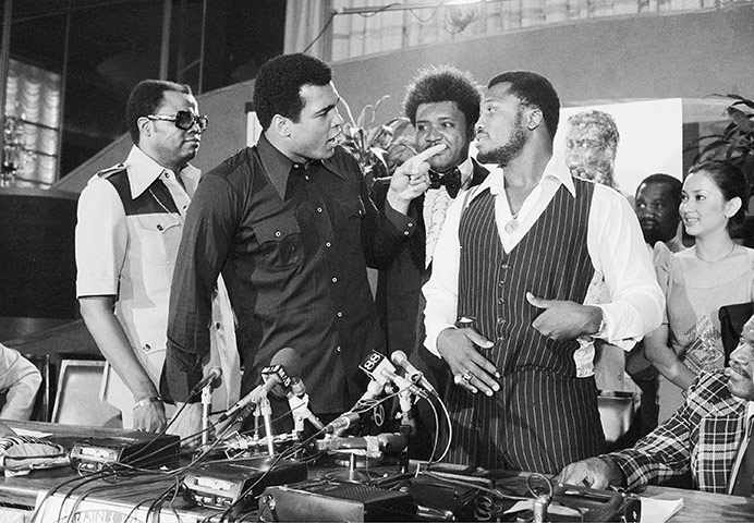 Thrilla in Manila: Ali, Joe Frazier & Don King at a press conference