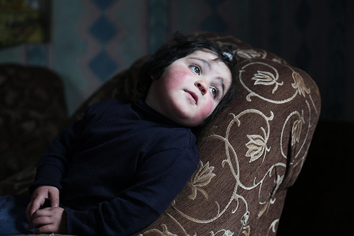 After the thaw: Armenia: One of Hasmik Josephyan's five children sits in the family home