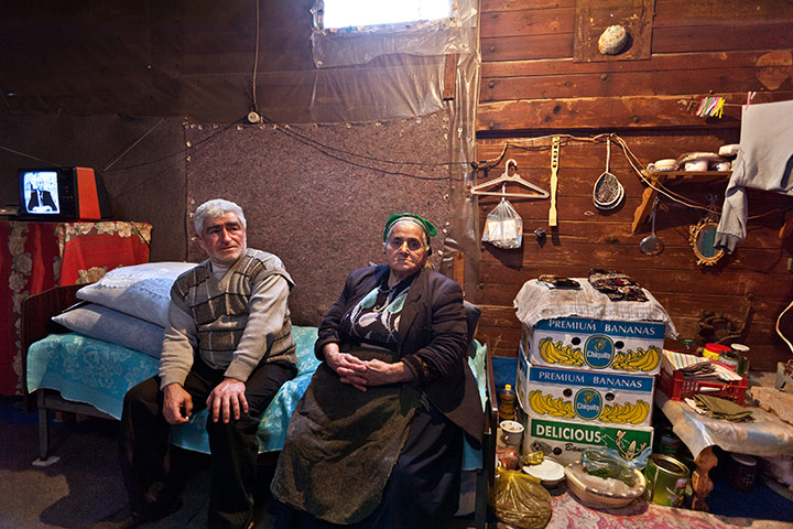 After the thaw: Azerbaijan: Tahir Imanov, 53, and his mother Ofelia, 73