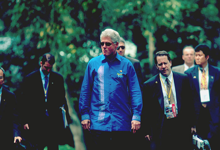 APEC Summit: 16 October 2000: Bill Clinton at the APEC summit in Brunei