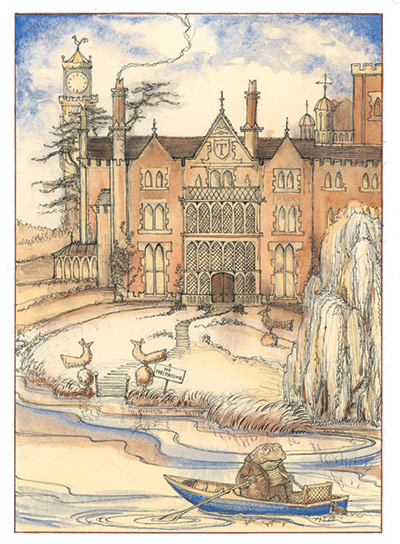 Folio Society winners: A scene from Grahame's The Wind in the Willows