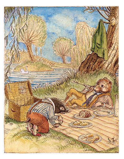 Folio Society winners: A scene from Grahame's The Wind in the Willows