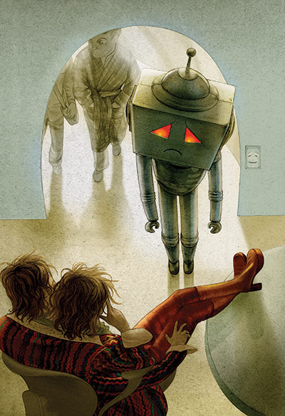 Folio Society: men: Marvin the paranoid android of The Hitchhiker's Guide to The Galaxy