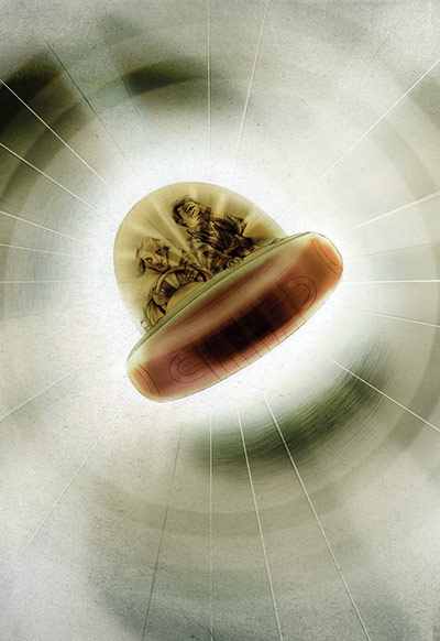 Folio Society: men: A scene from Adams' The Hitchhiker's Guide to The Galaxy