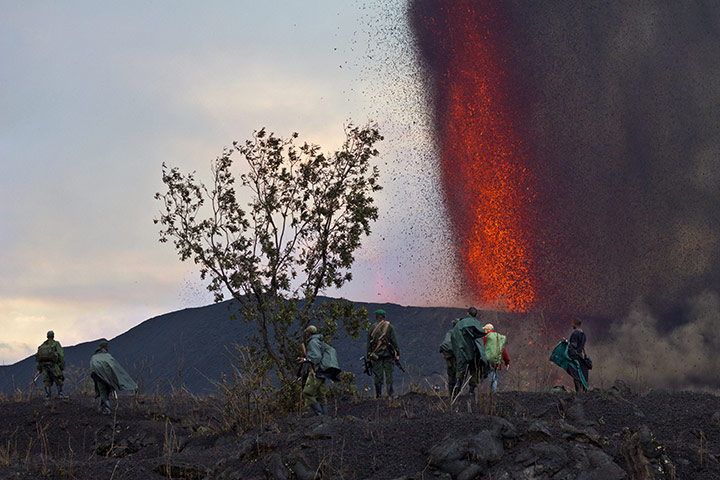 Mount Nyamulagira Congo: Nyamulagira volcano in Virunga National Park