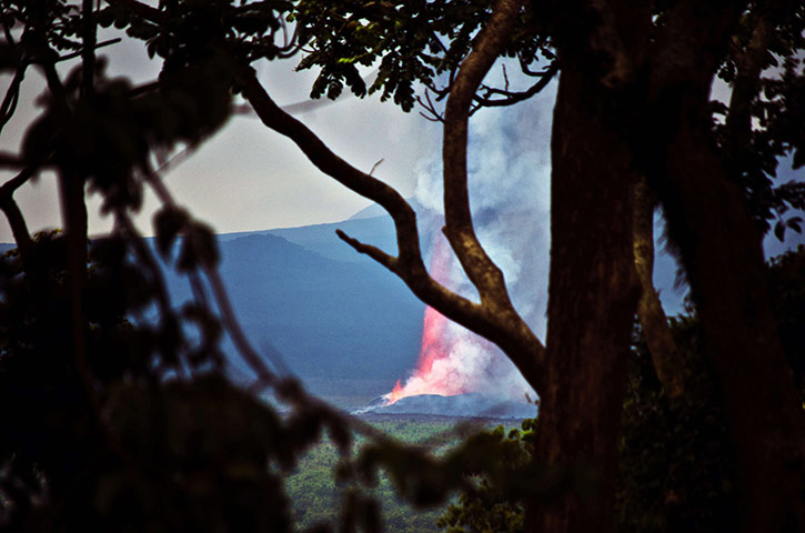 Mount Nyamulagira Congo: the eruption of the volcano