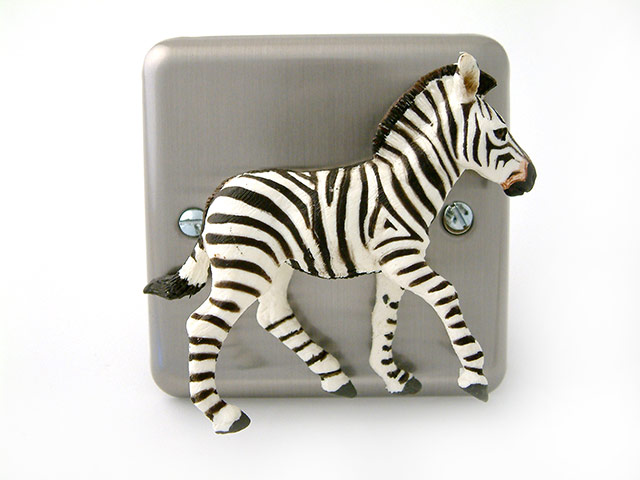 Animal magic: Zebra light switch, by Not on the High St