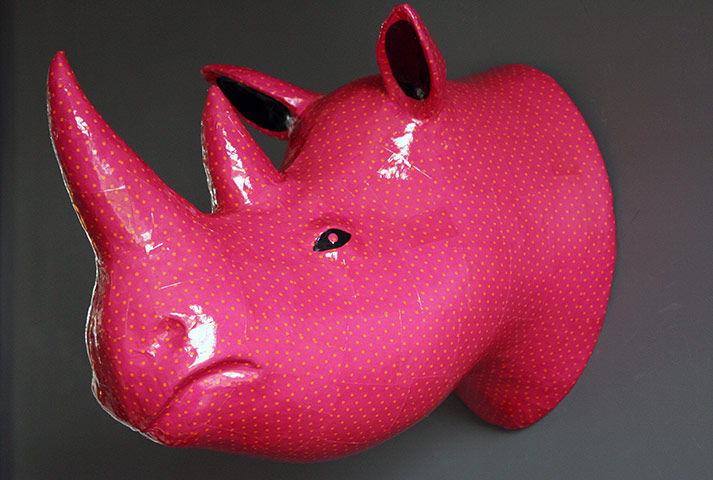Animal magic: Rhino head by Rockett St George 