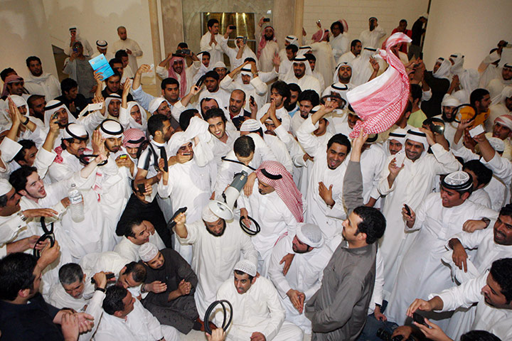 kuwait protests: Demonstrators gather in the National Assembly