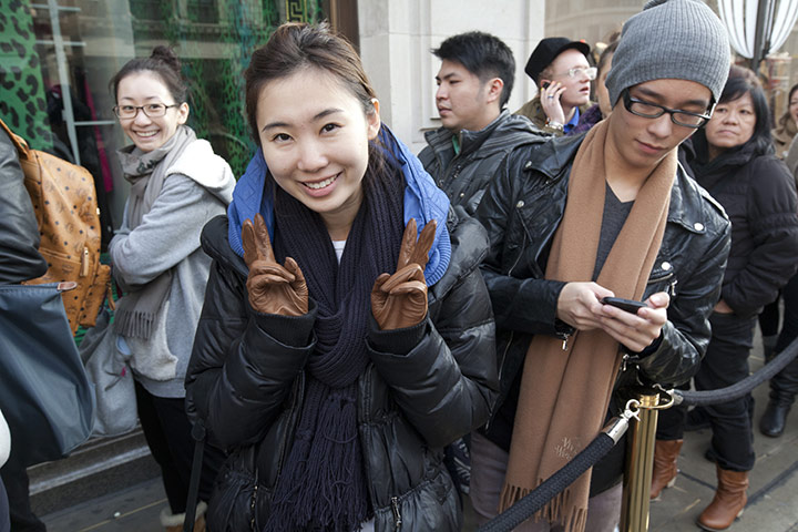 Versace for H&M: Emily Xiang queues for Versace and H&M