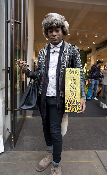 Versace for H&M: Gary Thompson outside Versace or H&M