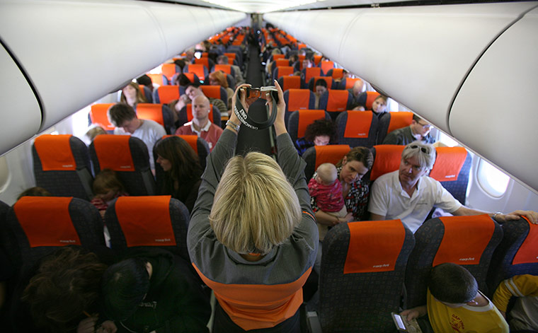 Week in business: A stewardess onboard an Easyjet flight