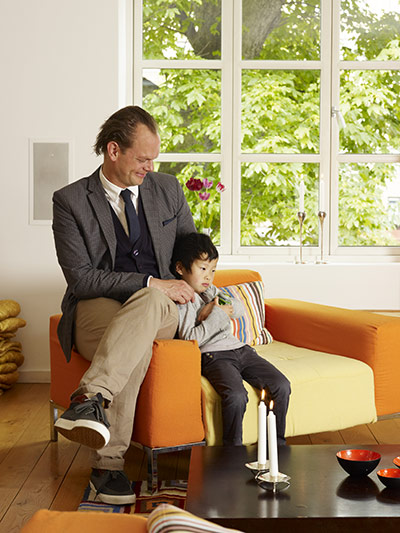 Copenhagen house: Thomas Cenius and daughter