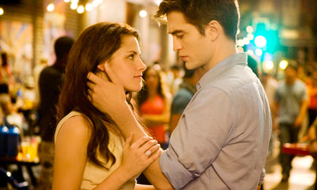 Kristen Stewart and Robert Pattinson in The Twilight Saga: Breaking Dawn