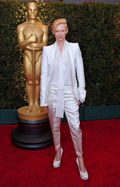 The briefing: Tilda Swinton in white