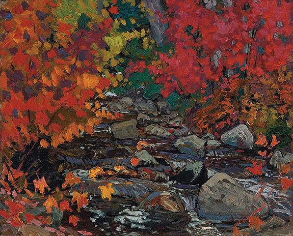 Tom Thompson: Autumn Leaves, Batchewana Woods, Algoma