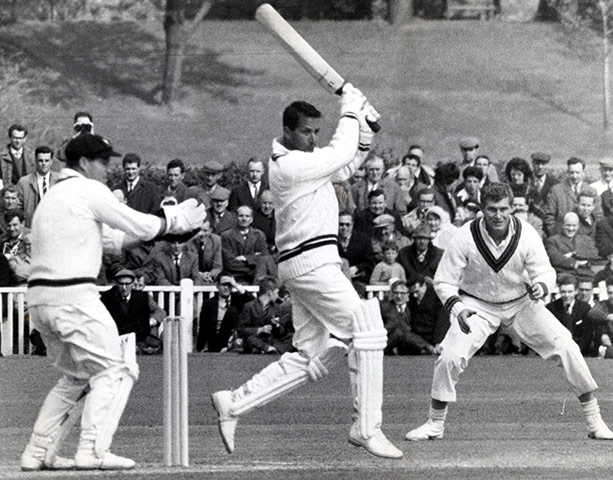 Basil D'Oliveira: Worcester's Basil D'Oliveira plays against the 1964 Australian Touring Team
