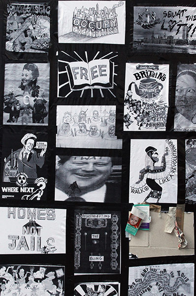 Signs at Occupy London: posters