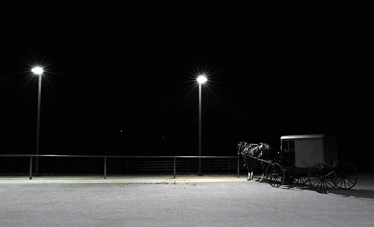 24 hours in pictures: An Amish buggy in Pensylvania 