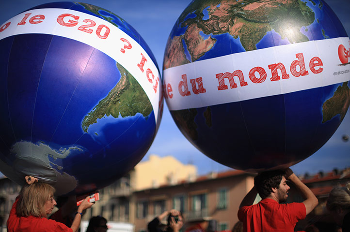 Anti G20: anti-globalization demonstration in Nice