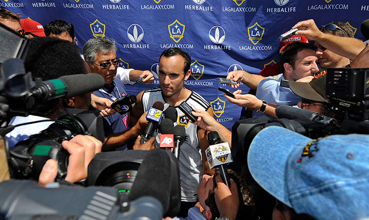 Beckham: David Beckham Practices With The Los Angeles Galaxy