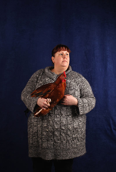 National Poultry show: Participant in The National Poultry Show, Stoneleigh, UK