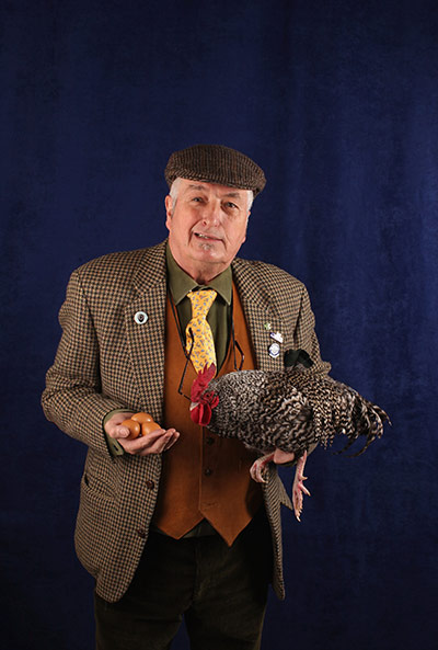 National Poultry show: Participant in The National Poultry Show, Stoneleigh, UK