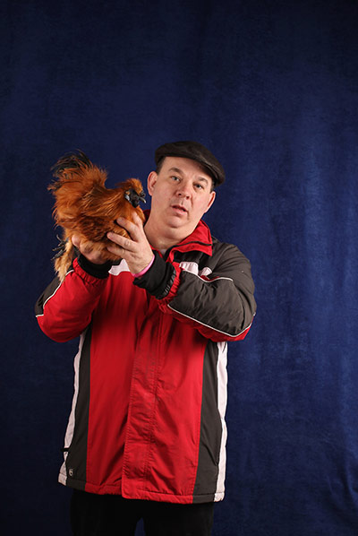 National Poultry show: Participant in The National Poultry Show, Stoneleigh, UK