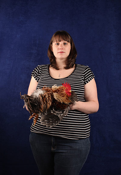 National Poultry show: Participant in The National Poultry Show, Stoneleigh, UK
