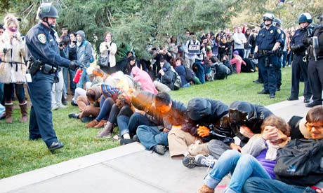 UC Davis police placed on leave after pepper spray video outrage ...