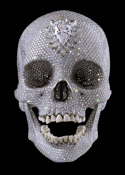 Damien Hirst's art career: For the love of God by Damien Hirst 