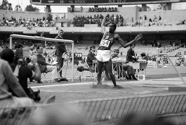 Bob Beamon: Robert Beamon Landing Triple Jump