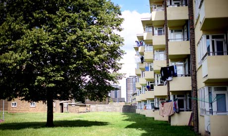 Council housing in Dagenham, east London.