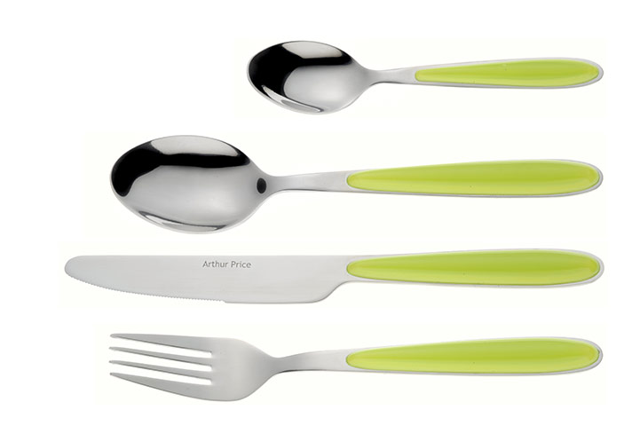 Neon jewel brights: Arthur Price cutlery 