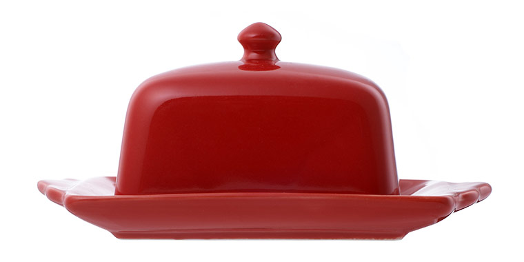 Neon jewel brights: Butter dish, Anthropologie