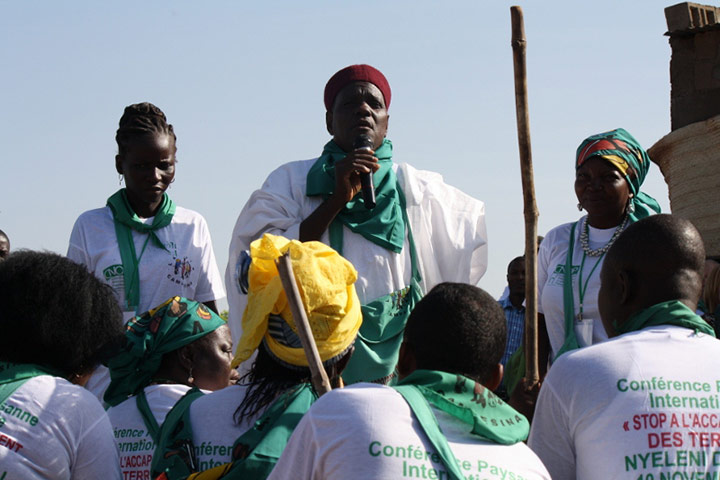 Mali farmer conference : in Nyeleni village