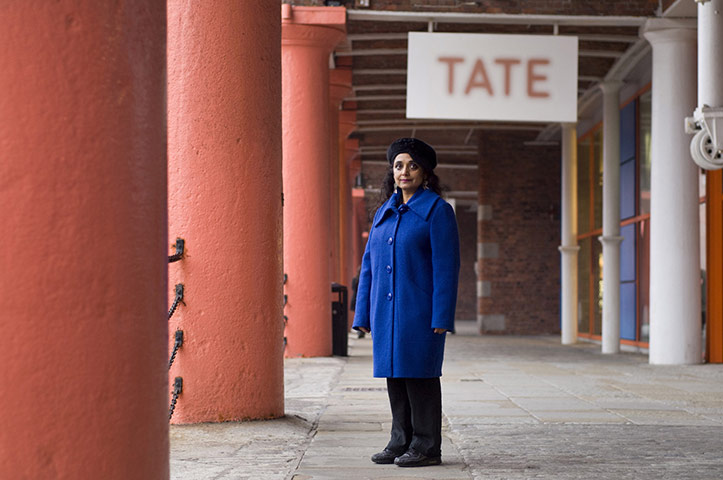 Making Britain: J Chuhan, outside Tate Liverpool, is an artist 