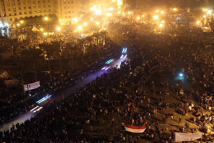 Cairo protests 4th night: Cairo protests 4th night