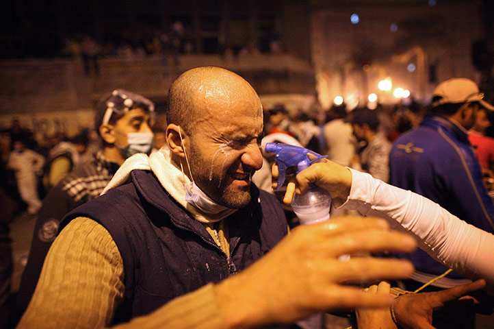 Cairo protests 4th night: Cairo protests 4th night